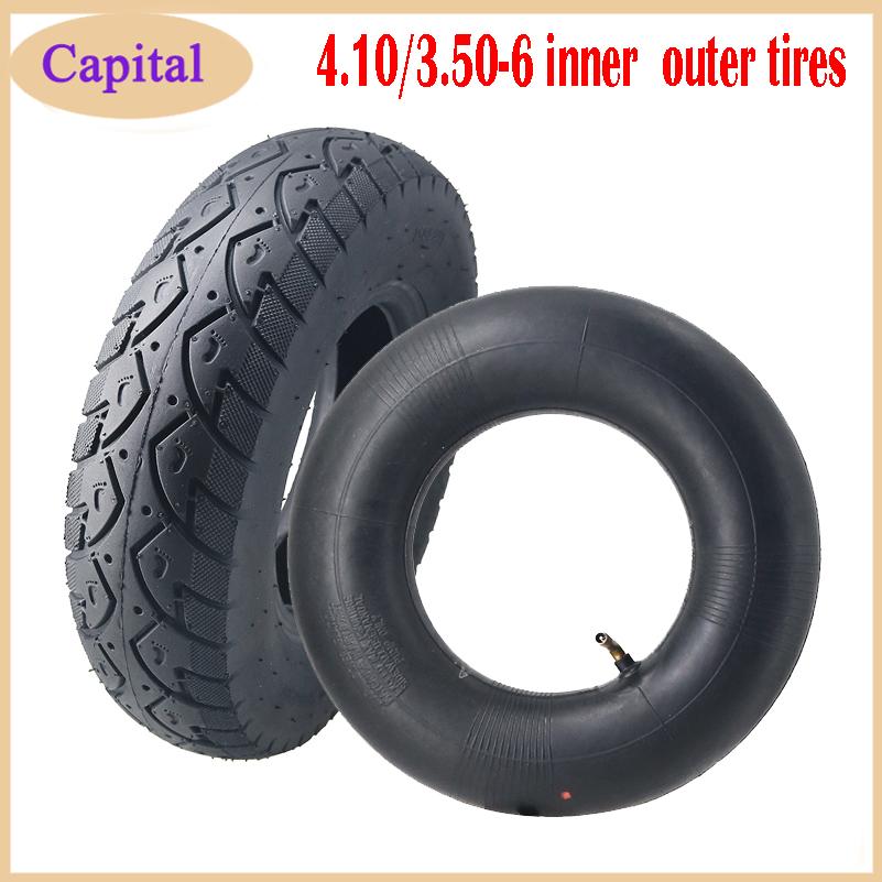 Scooter Tire - Câmara de ar 4.10/3.50-6 para pneu