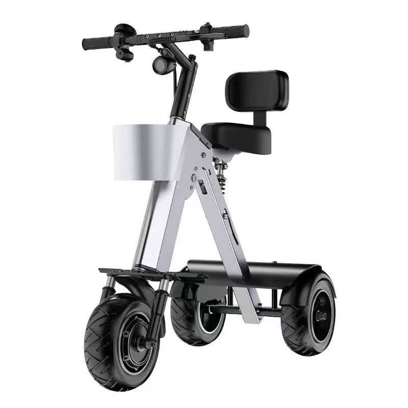 Electric Scooter - Carro elétrico dobrável, triciclo elétrico pequeno,